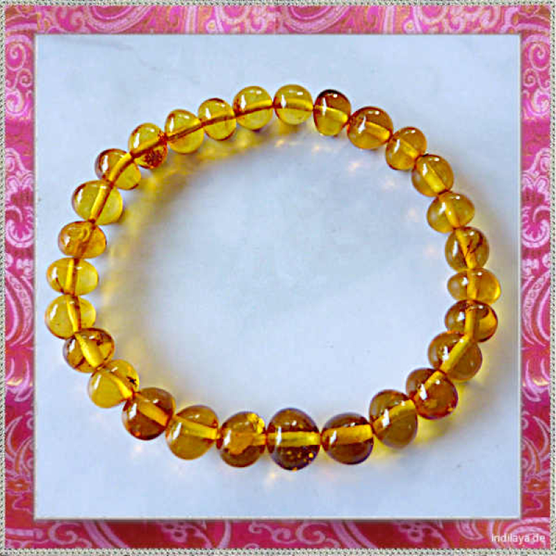 Bernstein Armband, elastisch 8mm