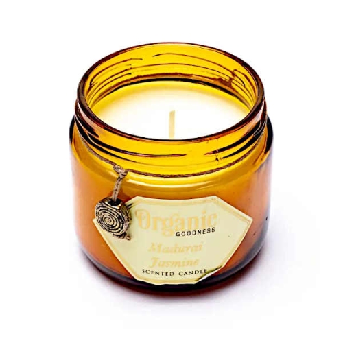 Bio Soja Duftkerze Madurai Jasmin von Song of India  200g