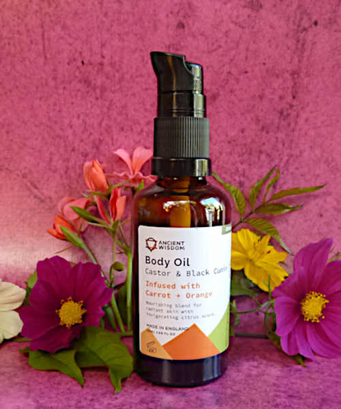 Bio Massage- und Körperöl Karotte & Orange