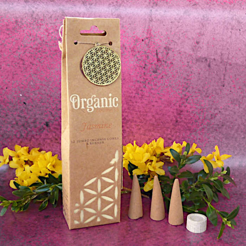 Bio xxl Räucherkegel Jasmin  von Organic Goodness