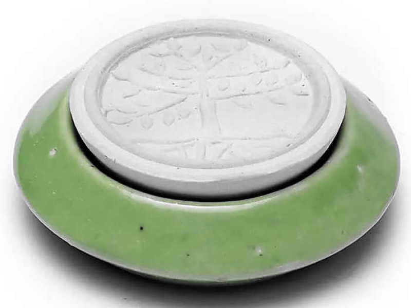 Duftstein Baum des Lebens mit grünem Tellerchen