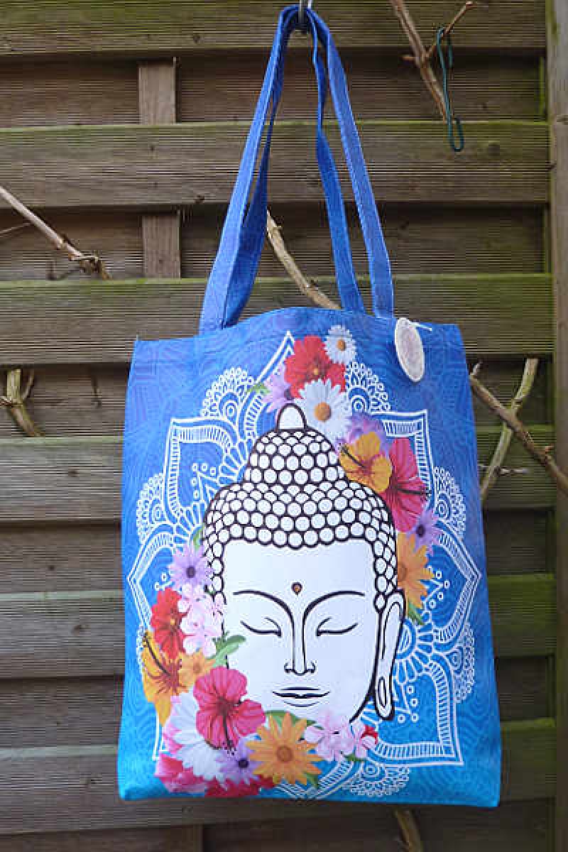 Einkaufstasche fröhlicher Buddha