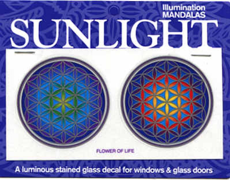 Fenstersticker Aufkleber Blume des Lebens  Sunlight