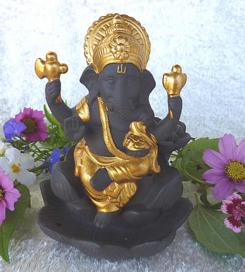 Ganesha Rückfluss Räucherkegelhalter
