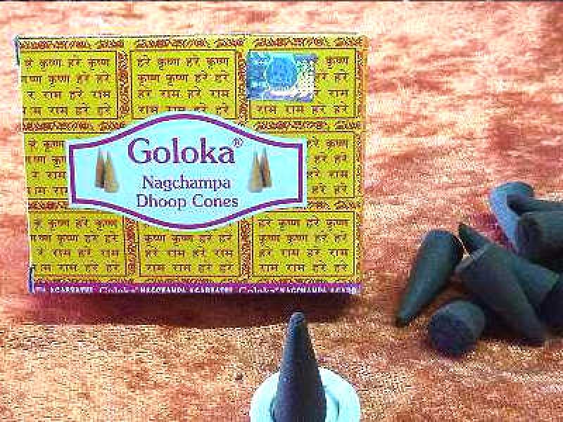 Goloka Nag Champa Räucherkegel