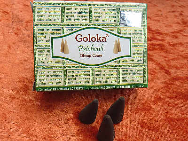 Goloka Patchouli Räucherkegel