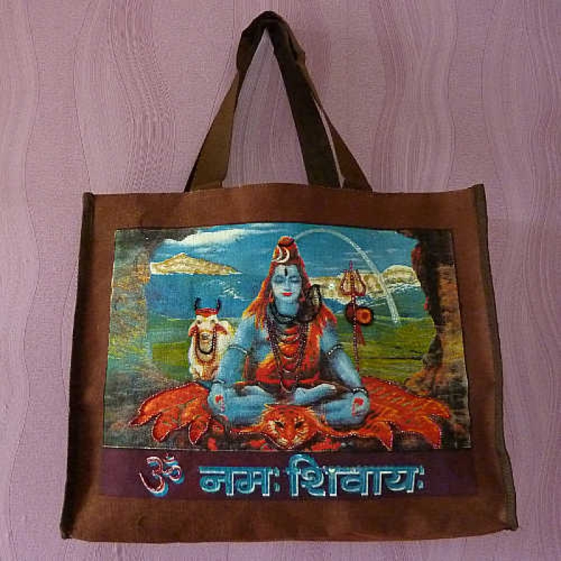 große Stofftasche Einkaufstasche Shiva