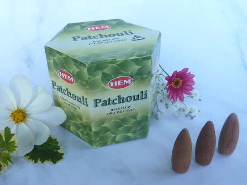 HEM Patchouli  Wasserfall-Rückfluss Räucherkegel