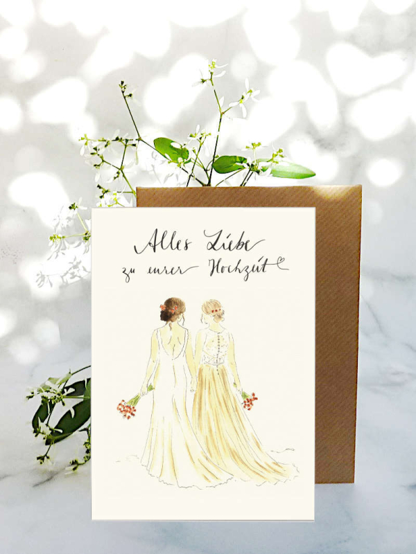 Hochzeitskarte lesbisch LGBTQI+