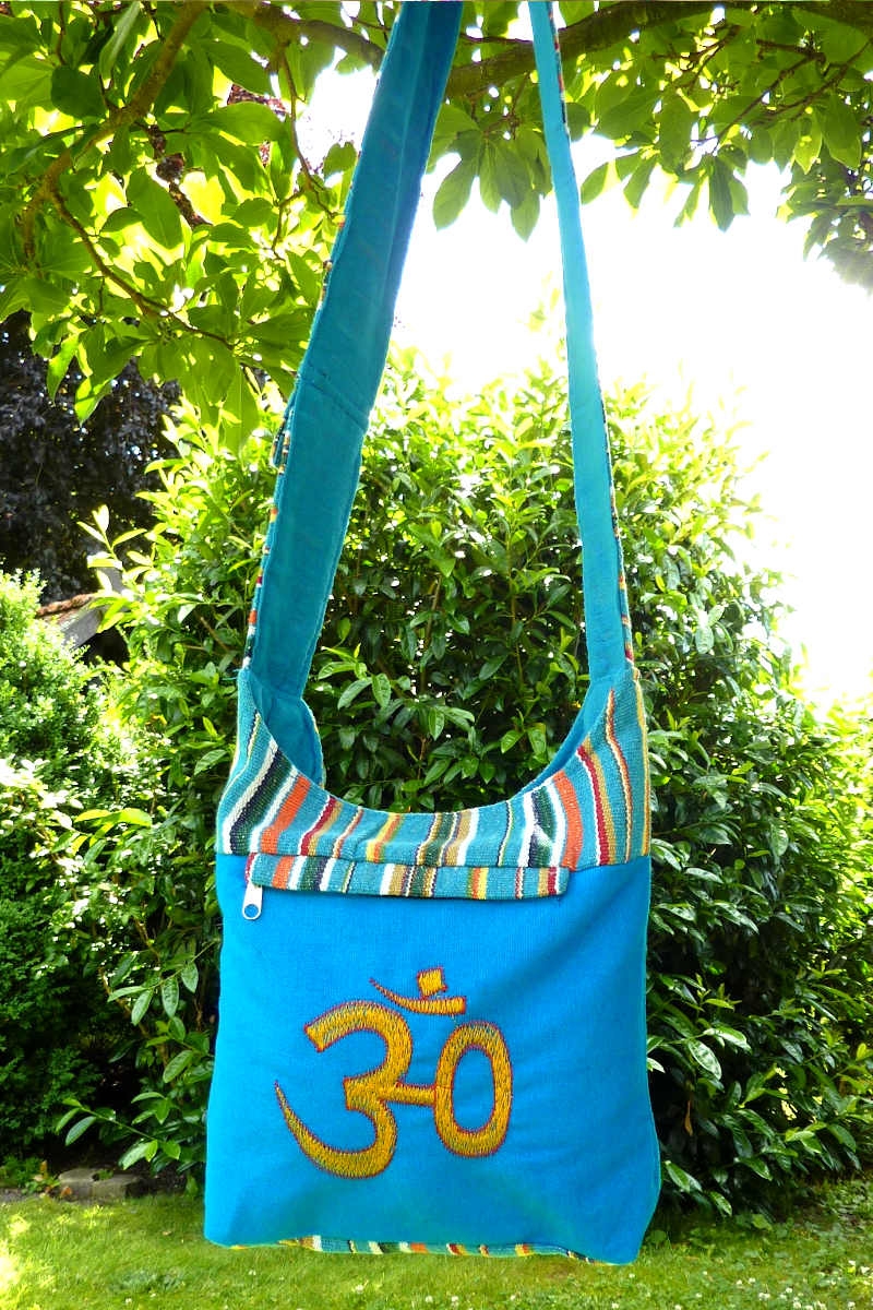 Indische Hippitasche Blau OM