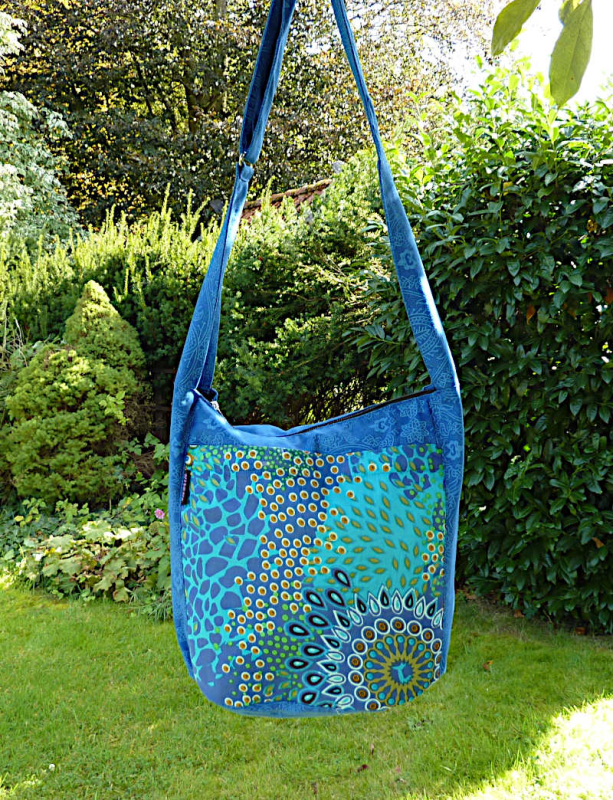 Indische Umhängetasche Shopper rot