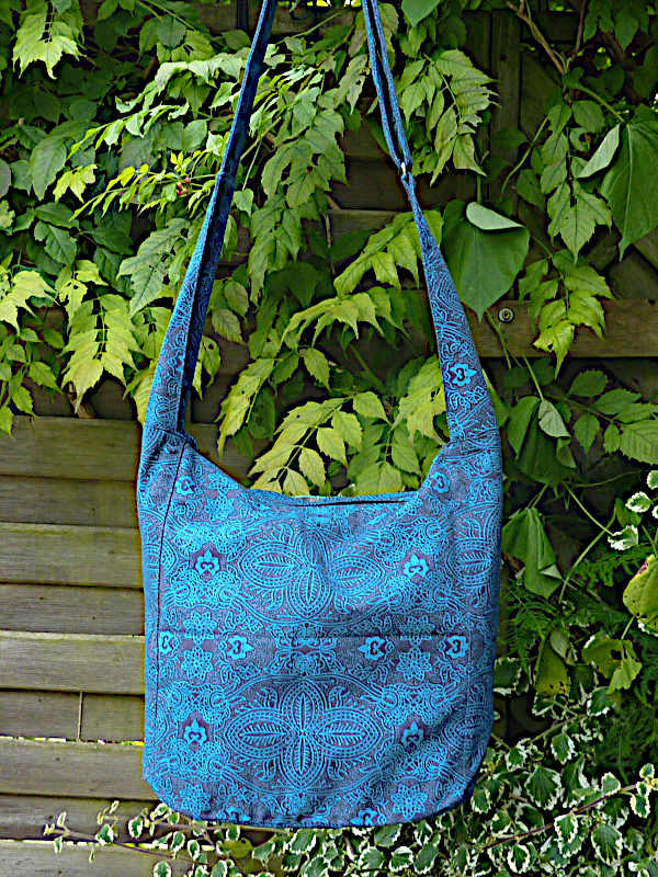 Indische Umhängetasche Shopper rot