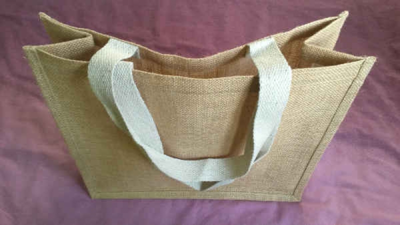 Jute-Tasche Einkaufstasche, uni