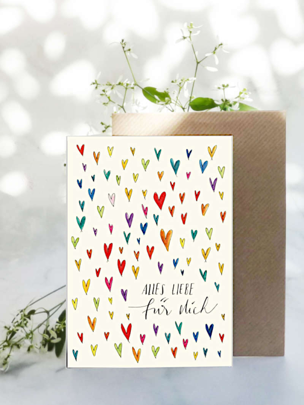 Karte Alles Liebe