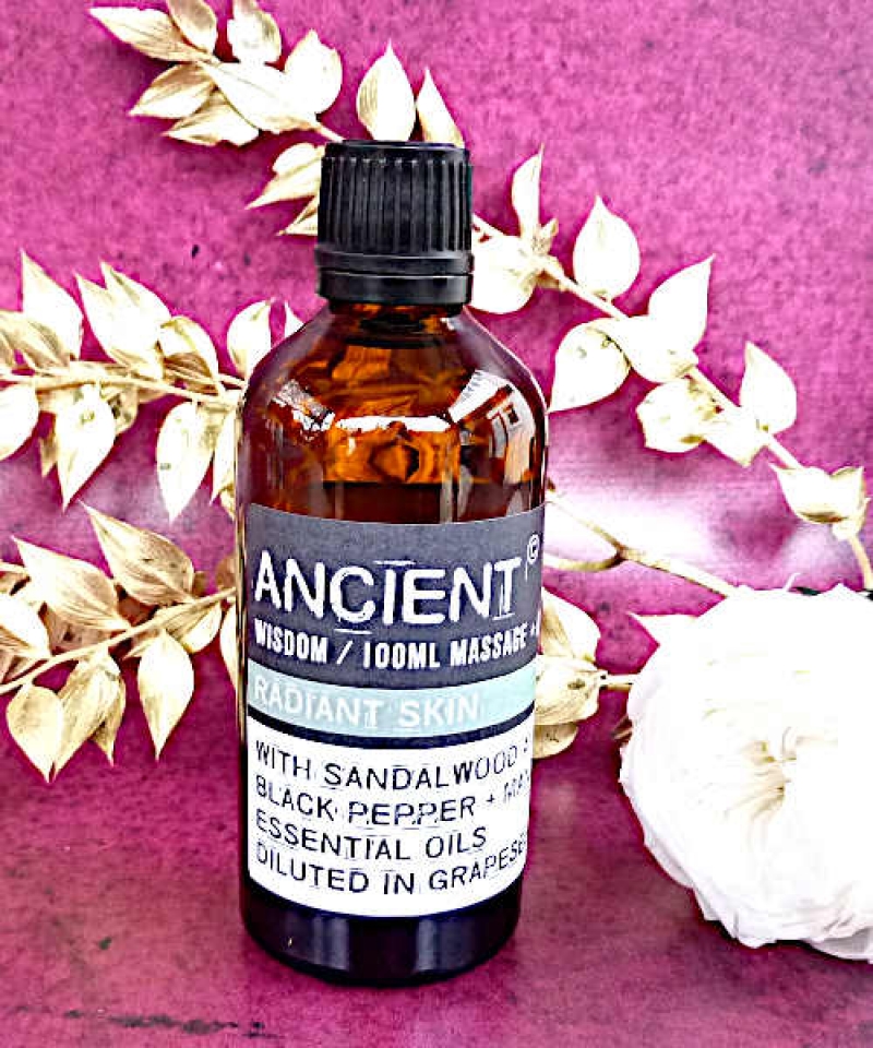 Sandelholz-Massageöl mit Mandarinen- und schwarzem Pfeffer-Öl 100ml