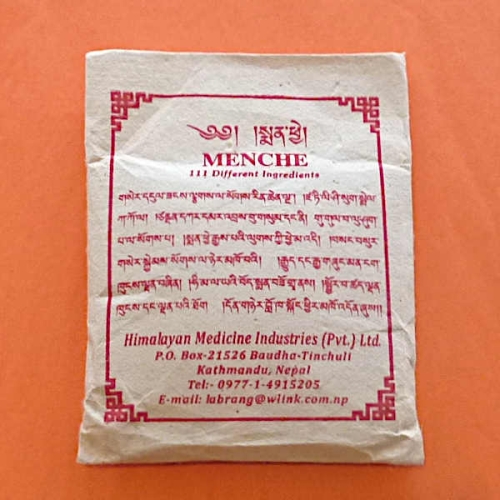 Menche-Pulver - original tibetisch-buddhistisches Gangchen-Räucherwerk