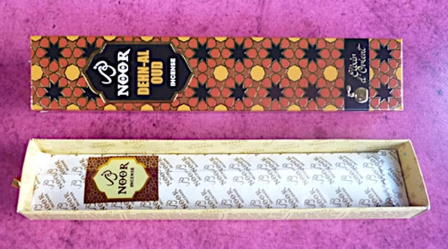 Indische Räucherstäbchen mit Noor Dehn Al Oud 15g oppulenter, orientalischer Duft