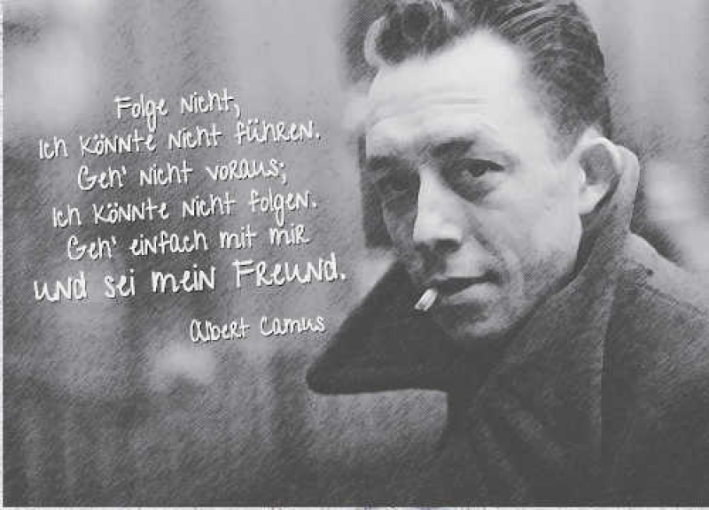 Postkarte Albert Camus