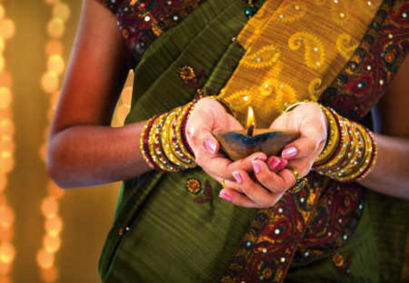 Indische Postkarte Namaste, You're Welcome