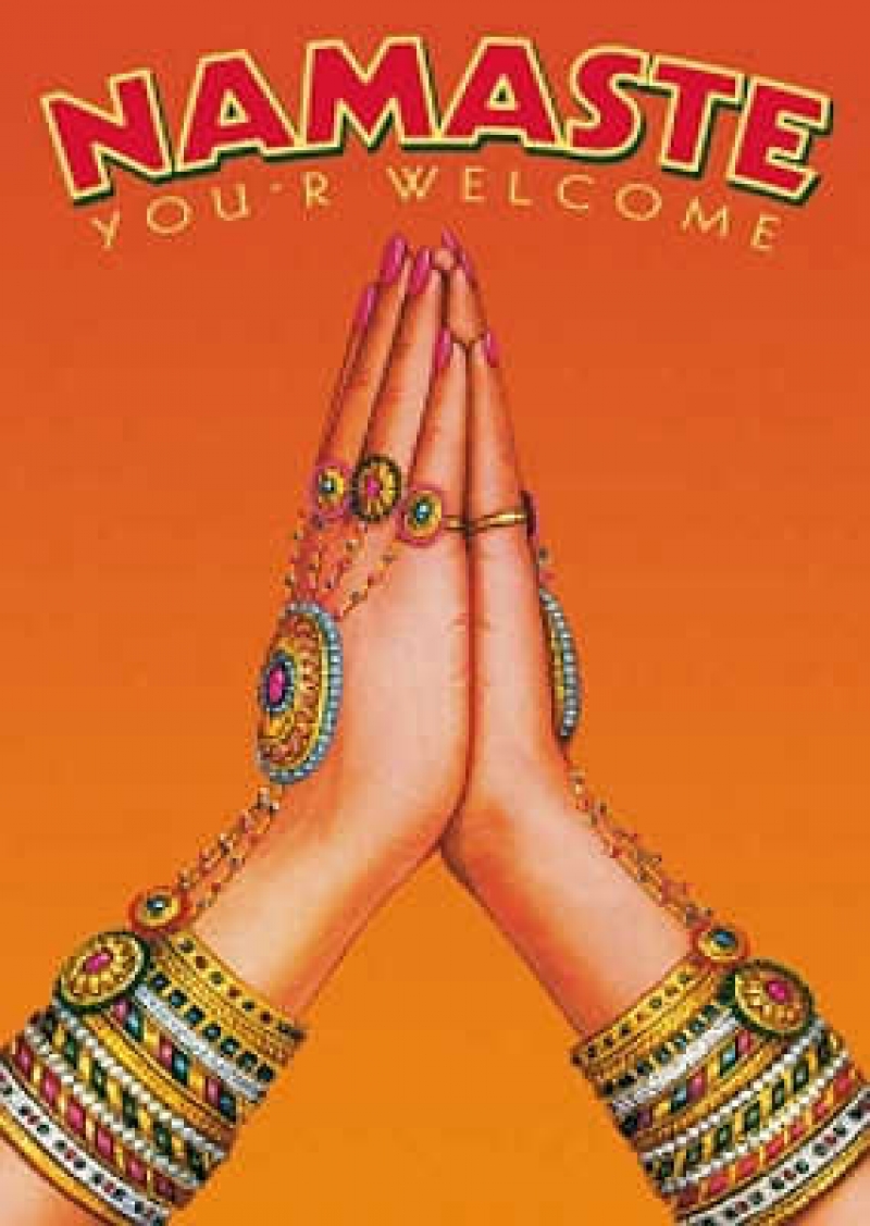 Indische Postkarte Namaste, You're Welcome - 2