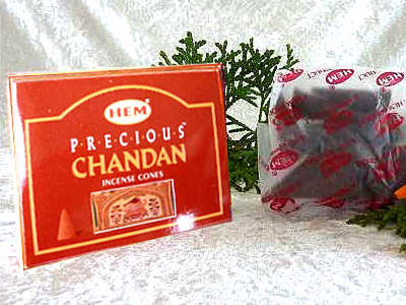 Precious Chandan Sandelholz Räucherkegel HEM