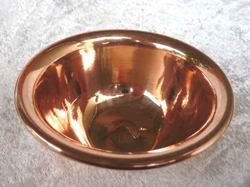 Räucherschale Kupfer von oben