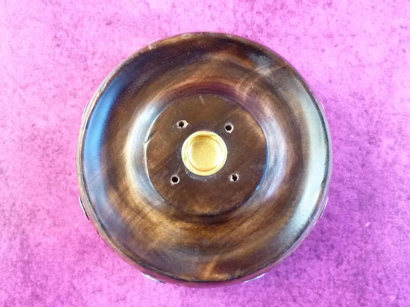 Holz-Halter rund für Räucherstäbchen & Räucherkegel