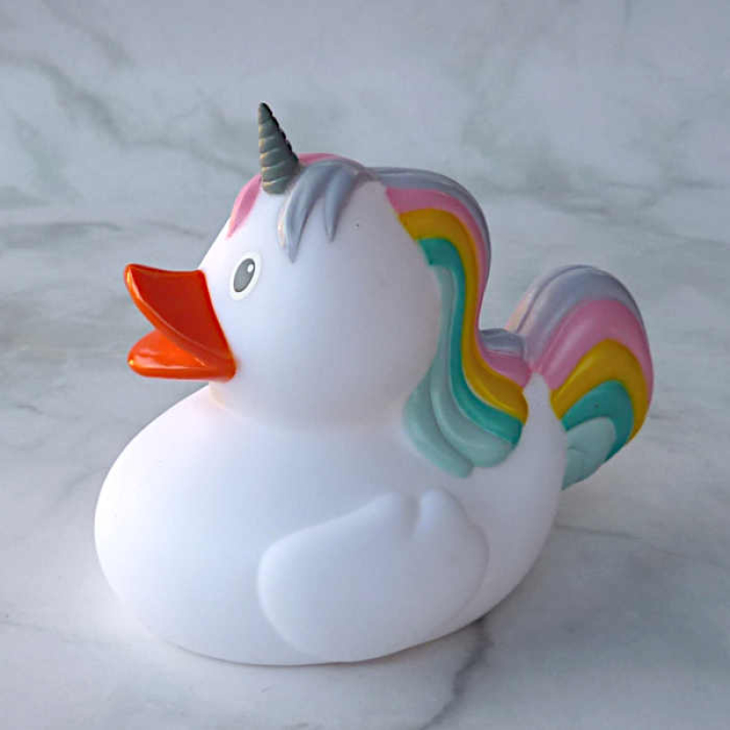 Einhorn Badeente Gummiente Quietscheente Badespielzeug