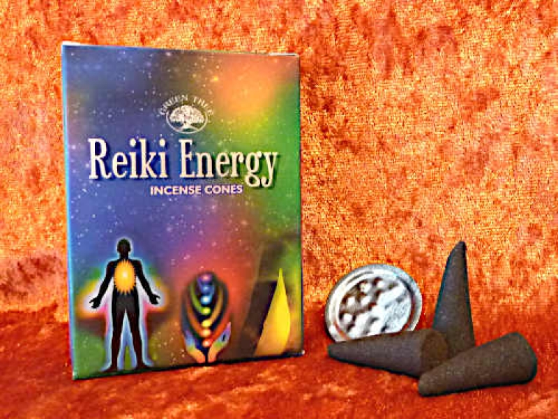 Reiki Energy Green Tree Räucherkegel