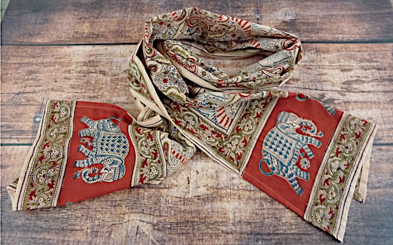 Indischer Kalamkari Schal