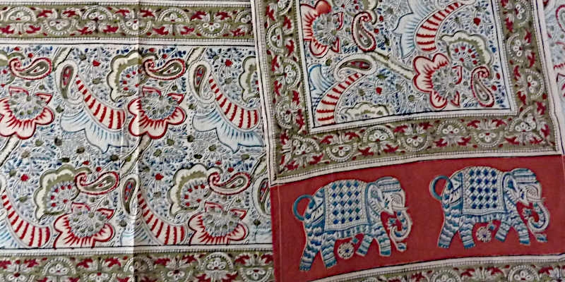 Indischer Kalamkari Schal