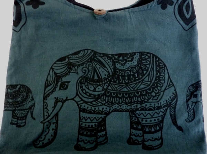 Schultertasche Elefant Detailansicht