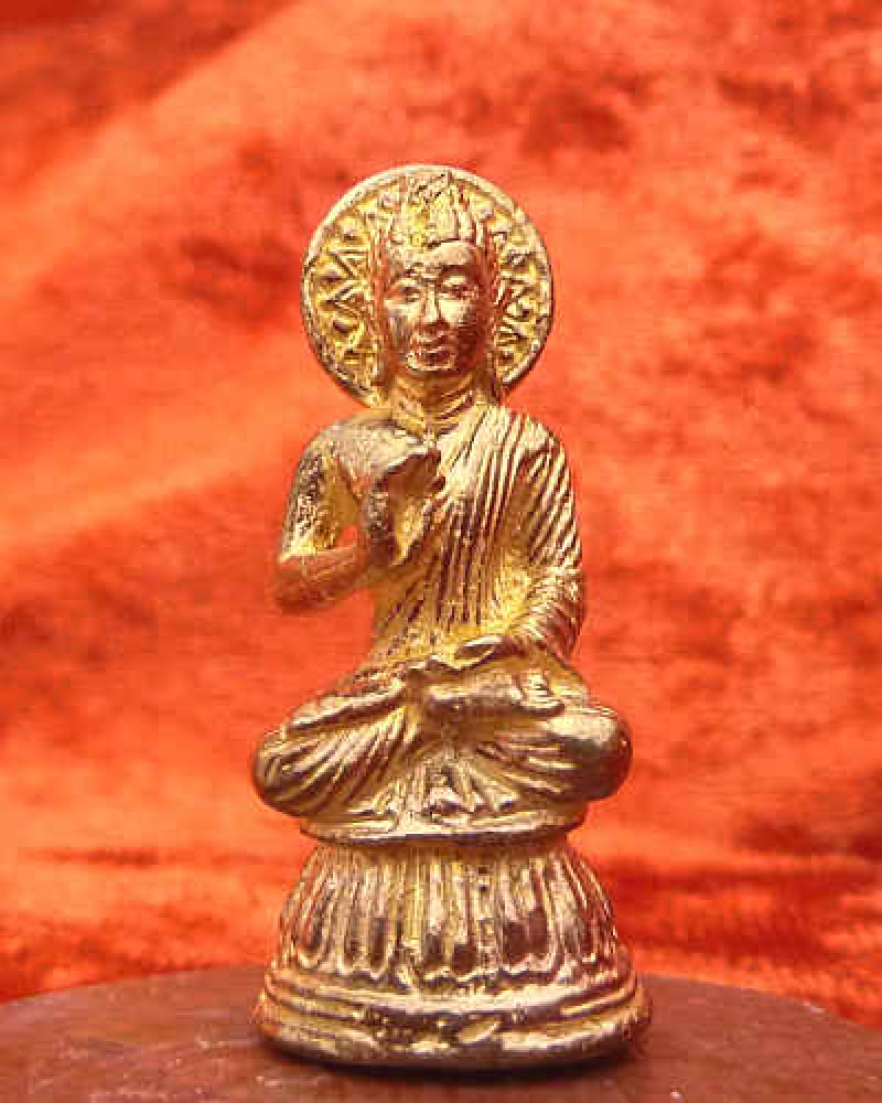 segnender  Buddha Messing Miniatur