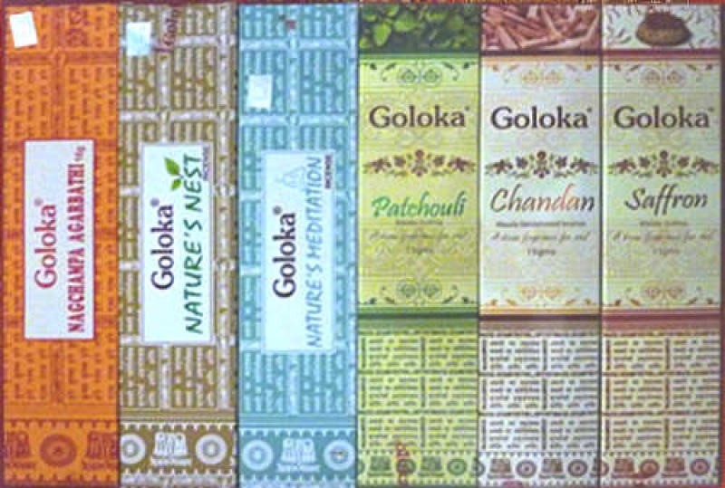 Set 6 Sorten Goloka Räucherstäbchen