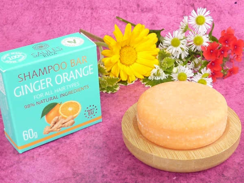 Shampoo Bar Haarseife Ingwer Orange vegan