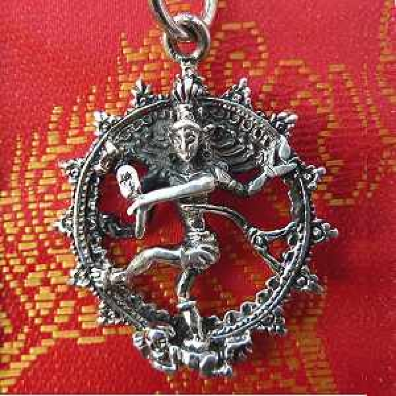 Spiritueller Silberanhänger tanzender Shiva Nataraja