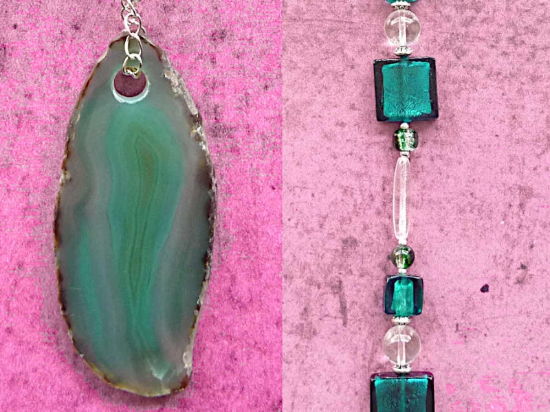 Suncatcher Türkiser Achat  73 cm