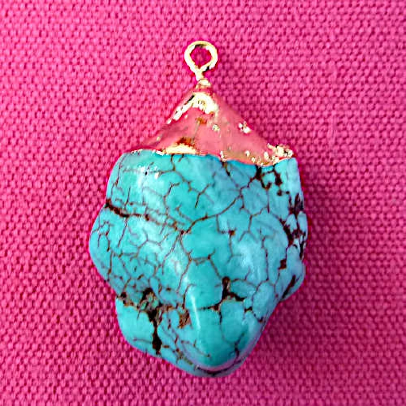 Türkis Nugget Anhänger  1