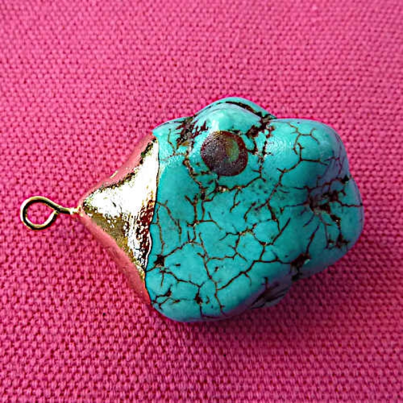 Türkis Nugget Anhänger  1