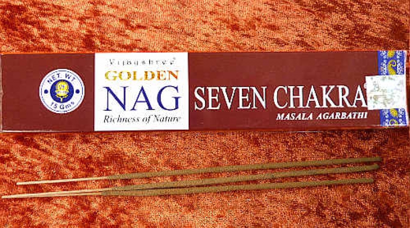 Golden Nag Seven Chakra Agarbathi  Räucherstäbchen von Vijayshree