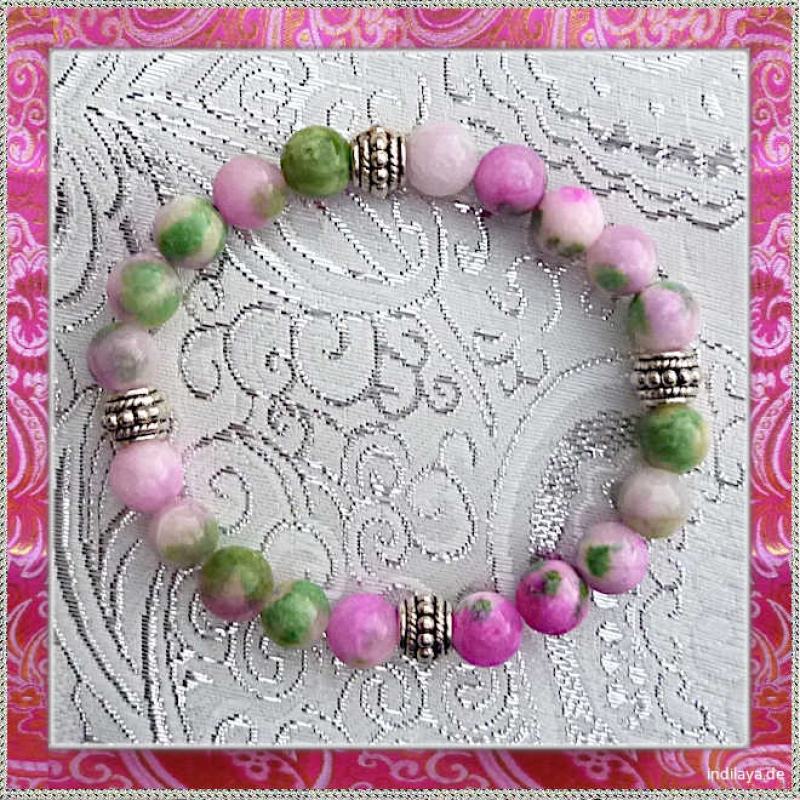 Wassermelonen Jade Edelstein Armband