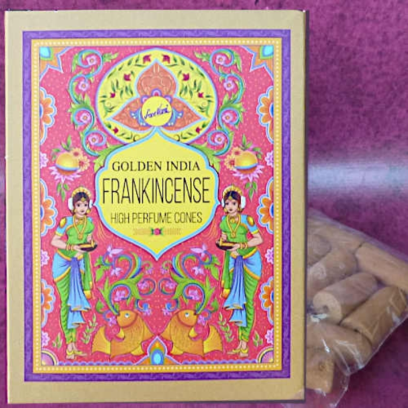 Rückfluss  Räucherkegel Weihrauch Frankincense