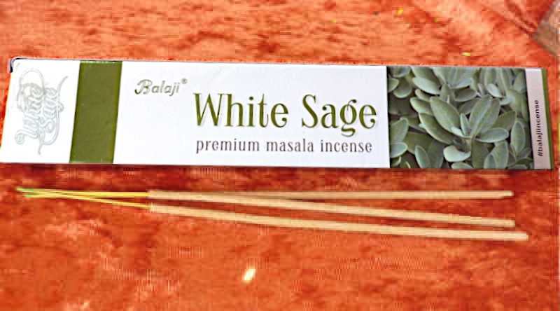 White Sage Weisser Salbei Masala Räucherstäbchen Balaji, 15g