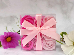 9 rosa Seifenrosen Geschenkset
