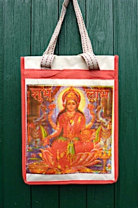 Robuste Baumwolltasche Einkaufstasche Hindu-Göttin Lakshmi