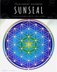 Blume des Lebens Mandala Sunseal Fensterbild