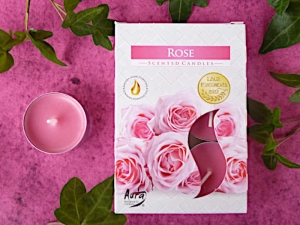 Duft-Teelichter Rose