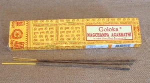 Goloka Nag Champa Masala indische Räucherstäbchen 16g