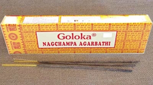 Goloka Nag Champa Räucherstäbchen 100g Großpackung