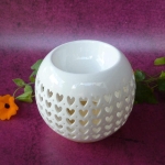Keramik Duftlampe Herzen